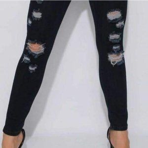 Altar'd State Dark Wash Distressed Jeans 27